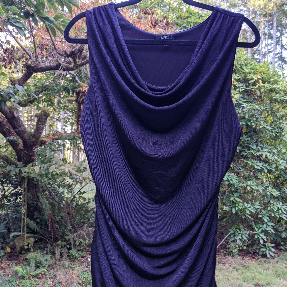Apt. 9 Drapey Black Top Size L Large